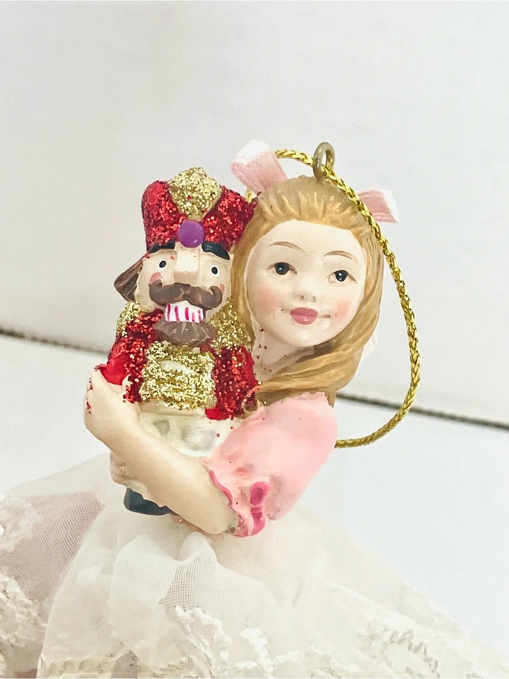 Kurt Adler 5in Resin Clara Girl Nutcracker Suite Christmas Ornament C8419
